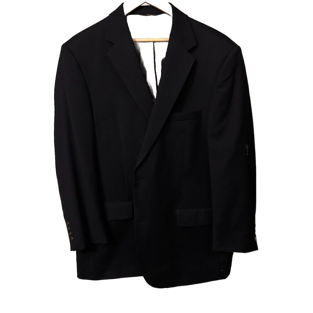 Joseph & Feiss Gold Men's Classic Fit 46R Dark Blue 2 Button Sport Coat Jacket